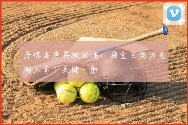 丹佛高原再掀波澜，掘金主场力克湖人拿下关键一胜